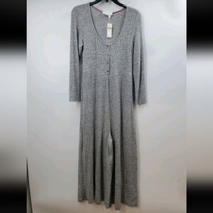 Anthropologie Women's Wide Leg Jumpsuit gray Sz XS NEW
